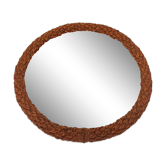 Plateau miroir en corde  1950