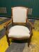 Restoration period armchair with crosses