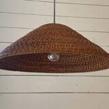 Rattan pendant lamp from the 60s