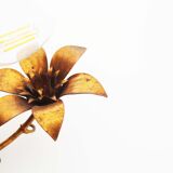 Pair of Vintage Gilt Flower Scones by Hans Kögl