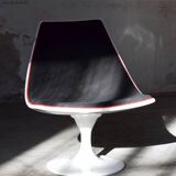 Space Age armchair lacquered fiber and fabrics 1970