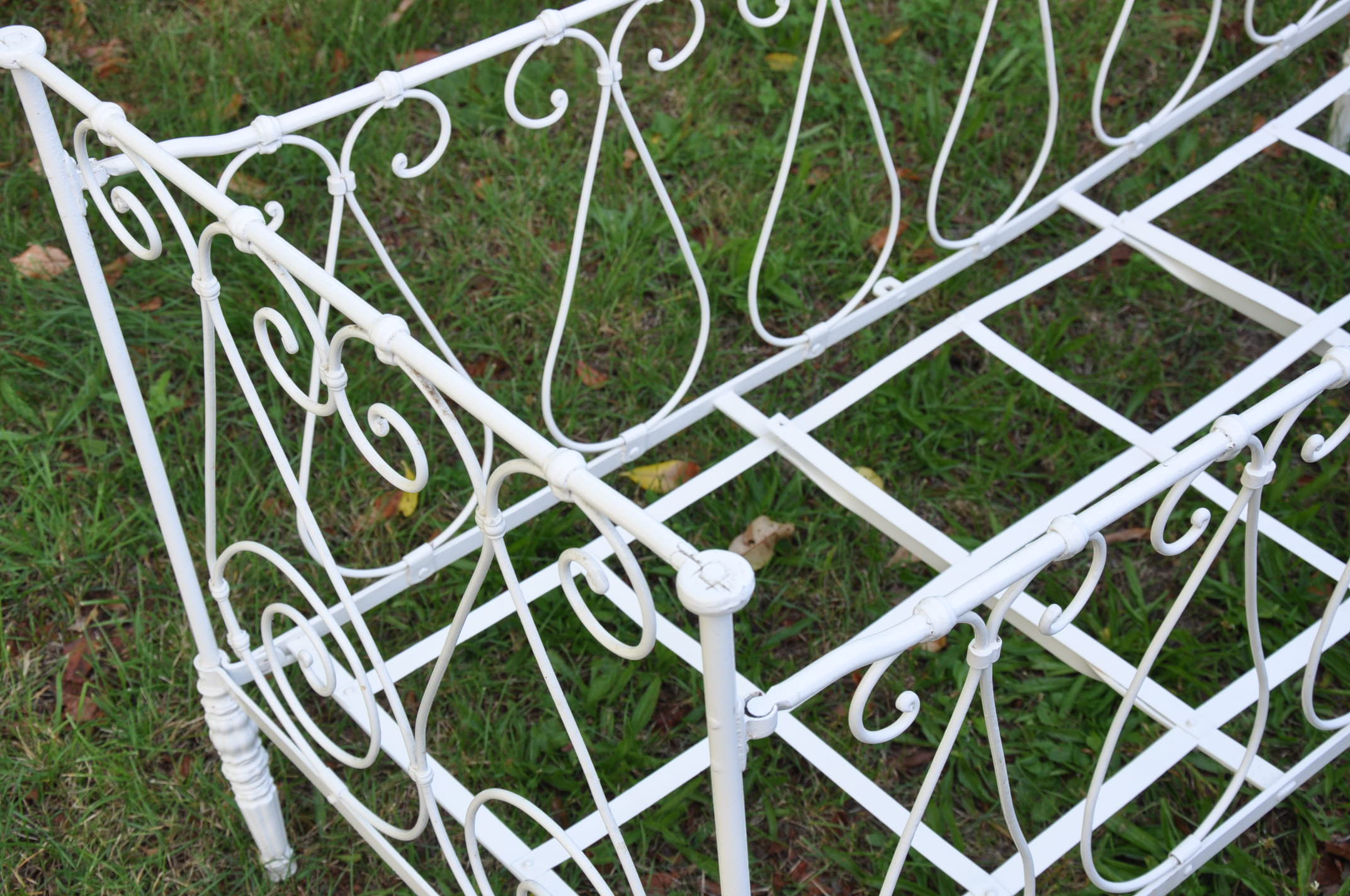 Wrought iron bed