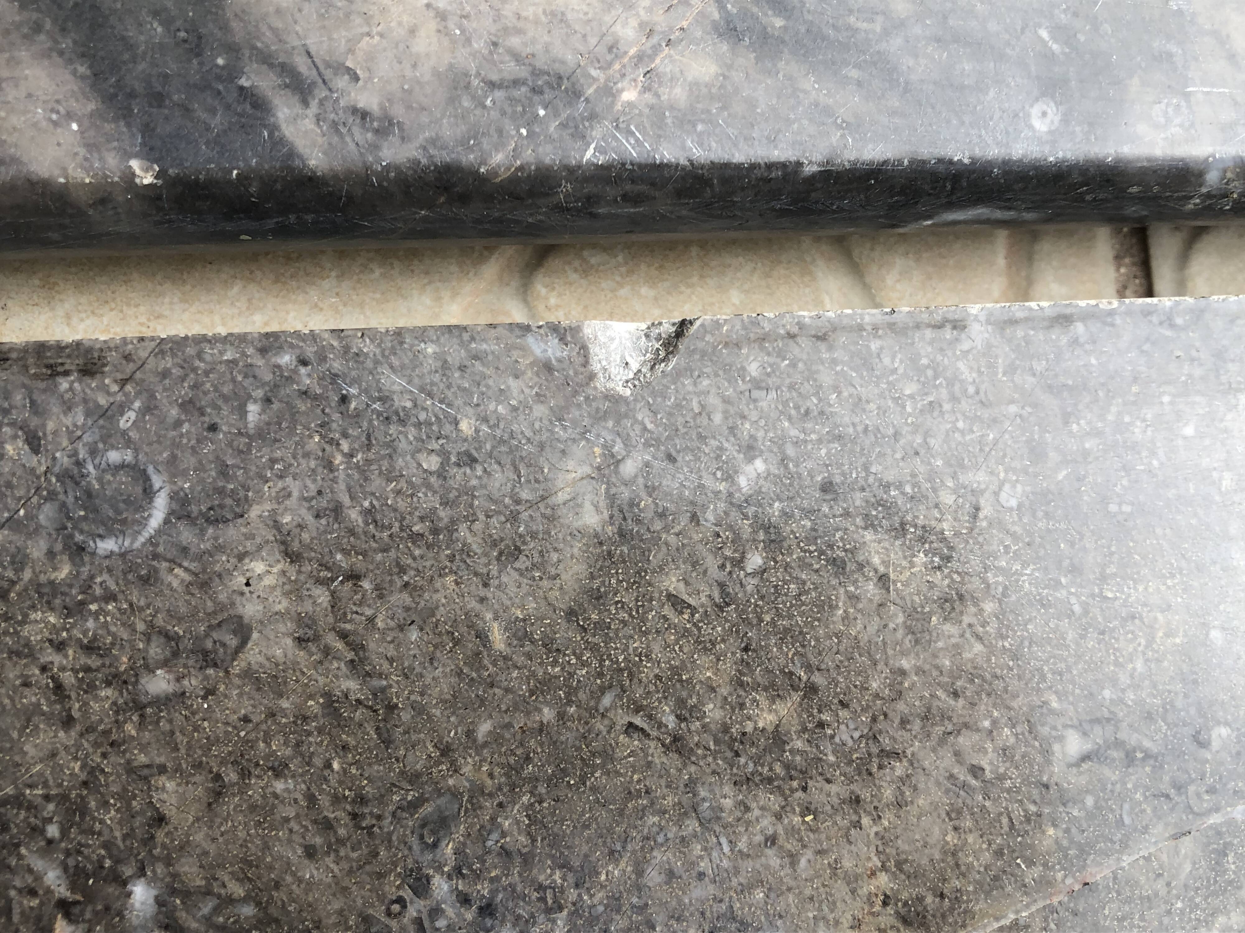 19th-century marble fireplace