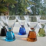 Set of 5 alcohol glasses