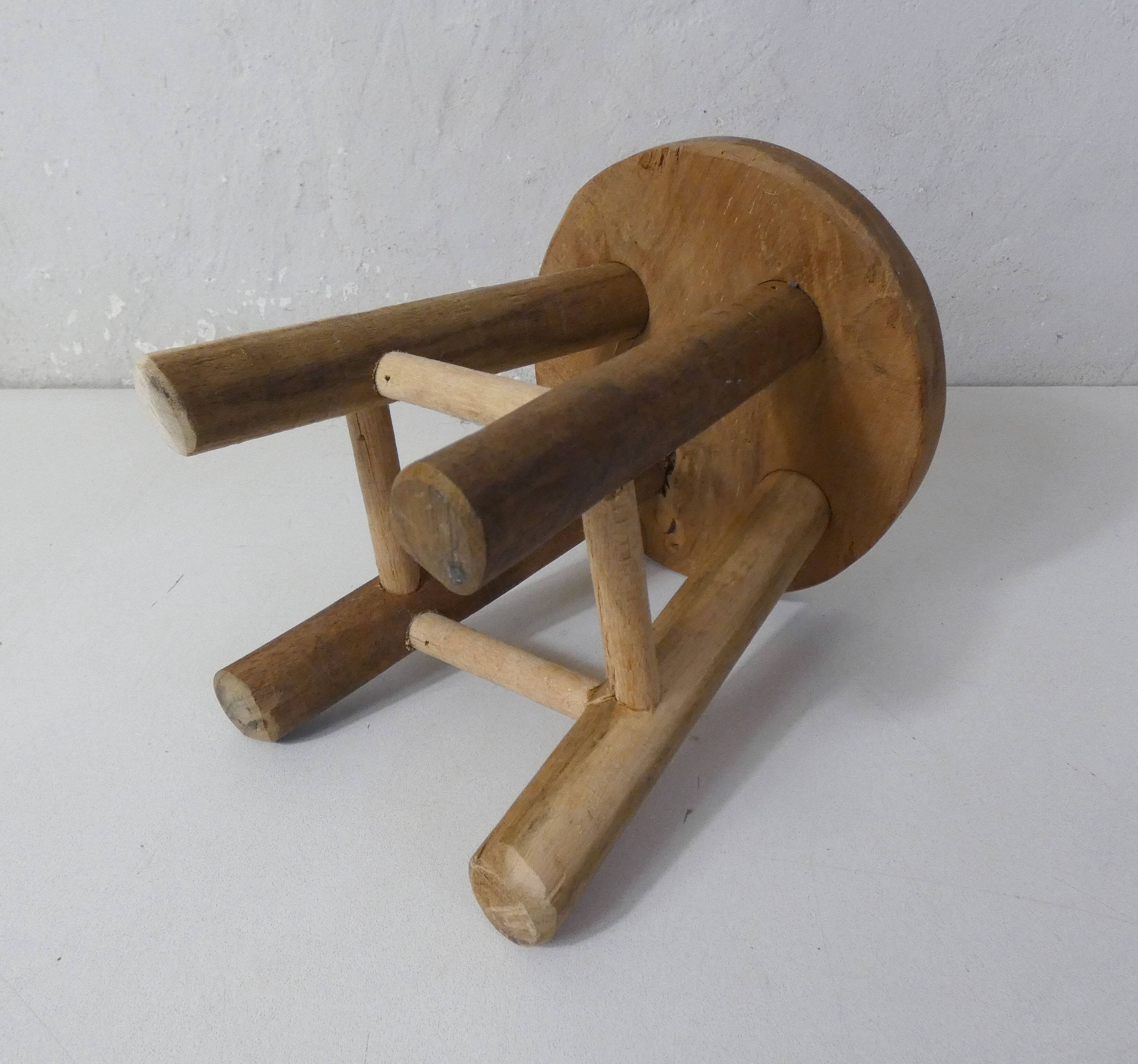 solid wood stool