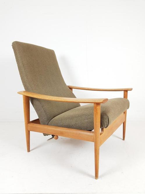 Fauteuil Danois Vintage Ajustable | fauteuil relax vert