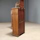 Antique walnut bedside tables with grey marble, Italy, 19th century.
