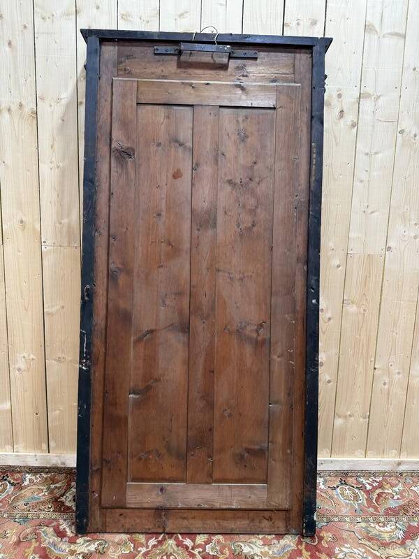 Miroir époque Napoléon III en bois noirci