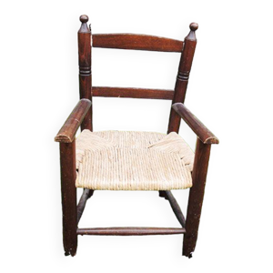 Ancien fauteuil pour enfant bois