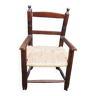 Ancien fauteuil pour enfant bois & paille