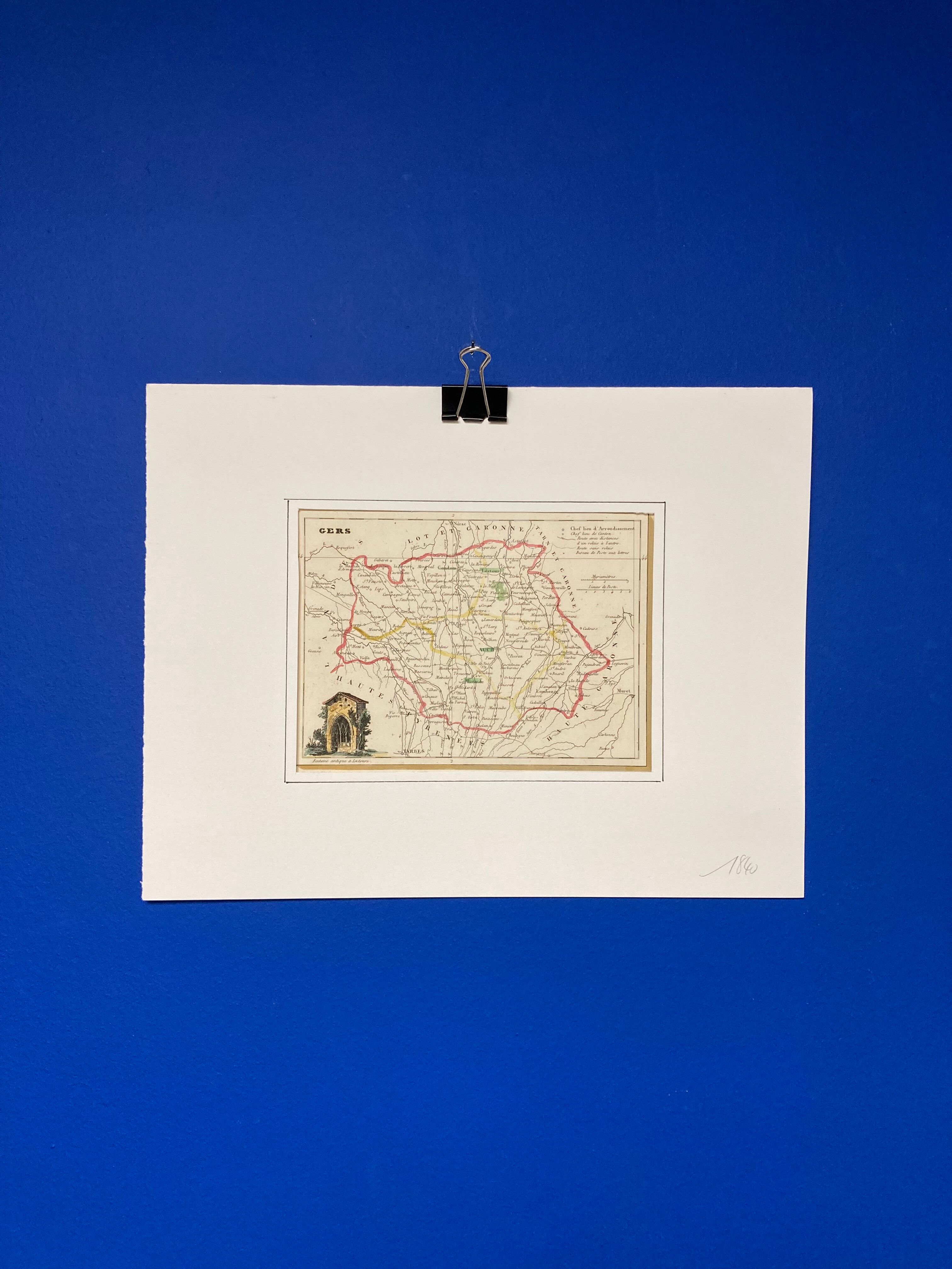Carte ancienne du gers