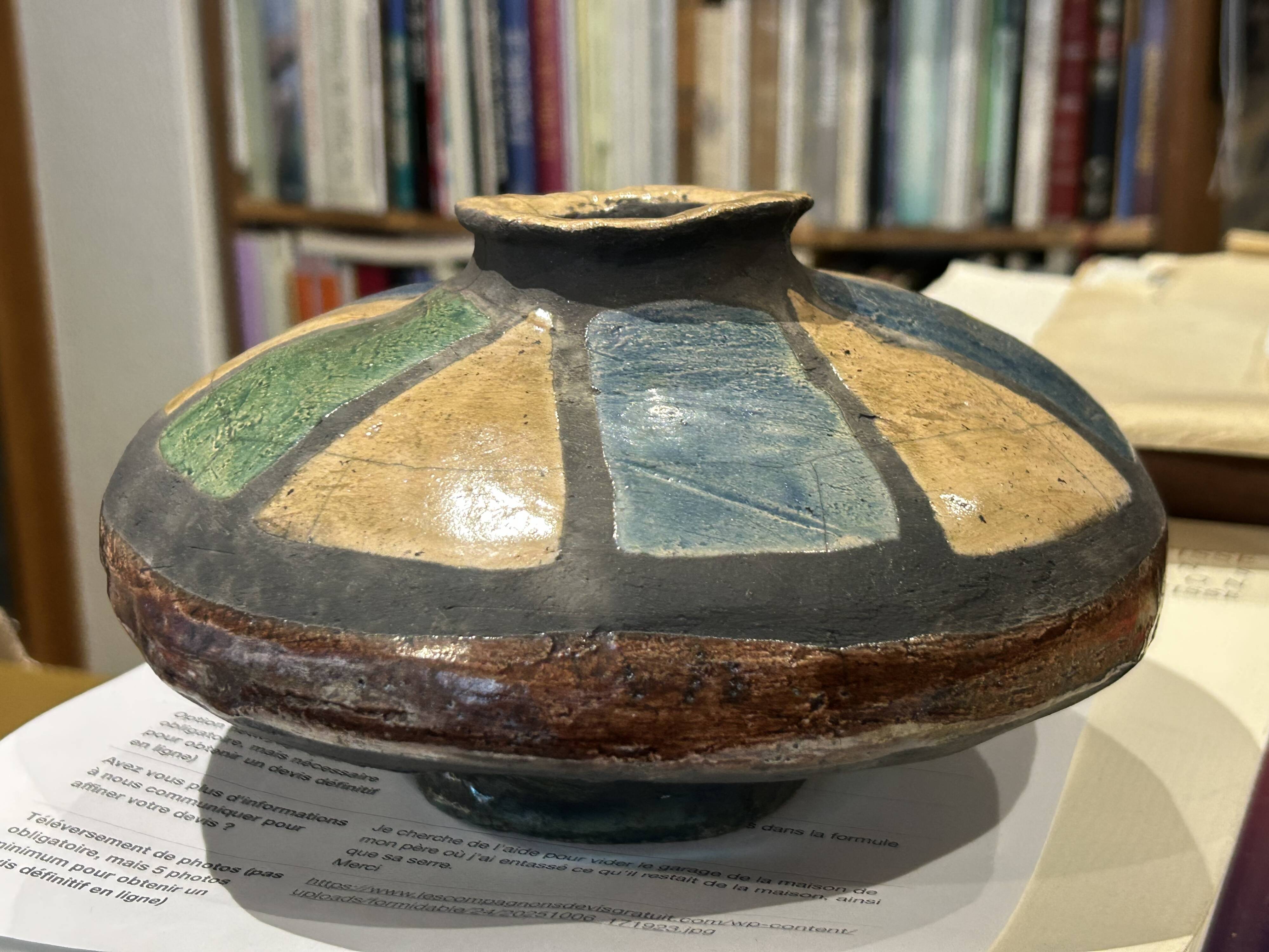 contemporary ceramics, 20th century, signature to be identified, prob Finland scandi