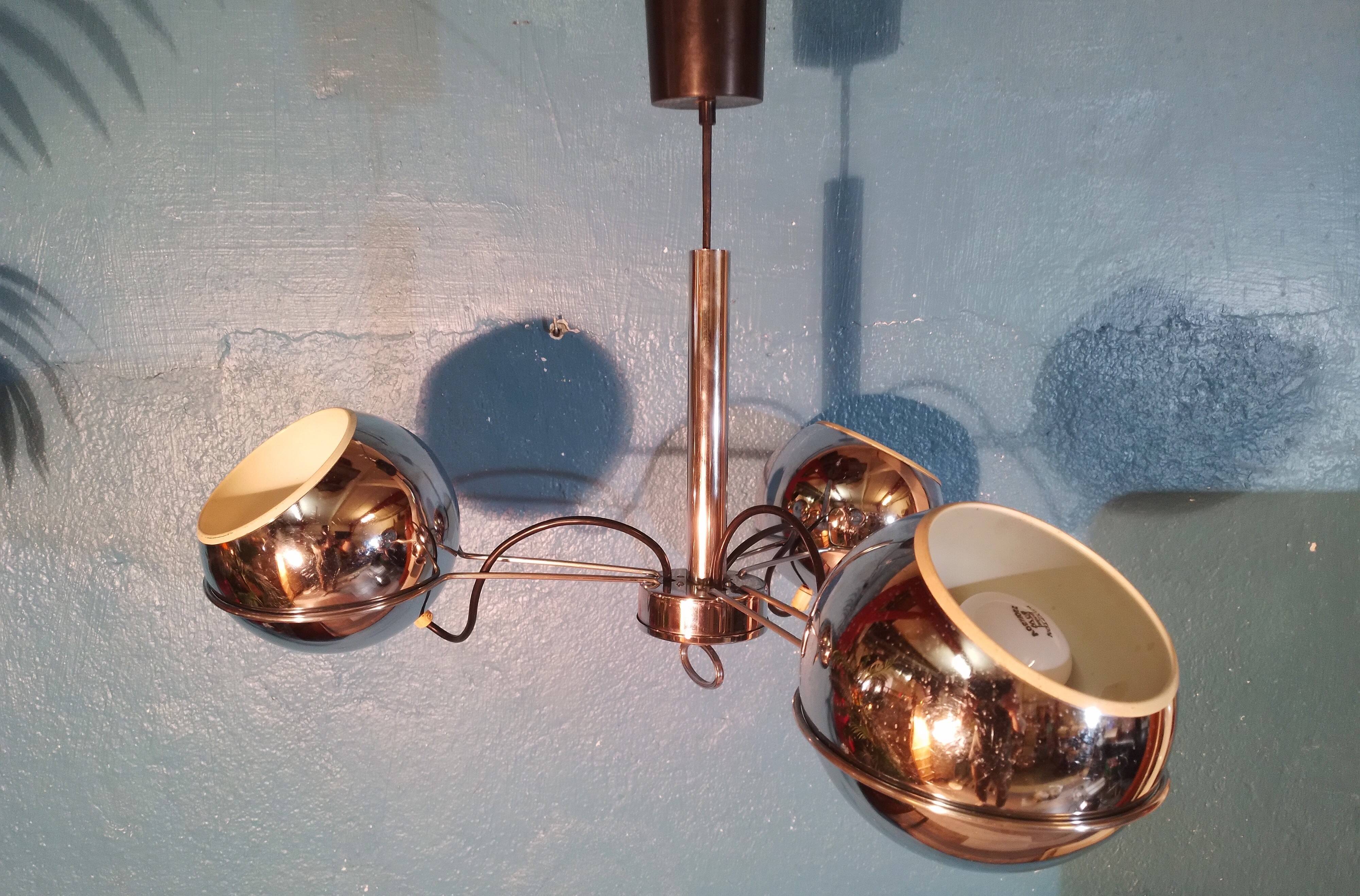 Space Age “Eye Ball” Pendant Lamp 1960s