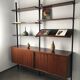 Scandinavian rosewood modular bookcase Pira Mobel system year 60