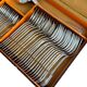 Vintage Ercuis cutlery set of 37 pieces, Chinon model.