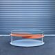 Antoine Motard designer swivel tempered glass coffee table