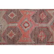 Pink Rainbow Turkish Vintage Handmade Woven Runner Rug 82x285