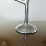 Bougeoir moderniste forme libre en fonte d'aluminium années 70