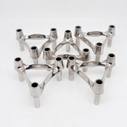 Lot of 5 modular candle holders BMF NAGEL 1970