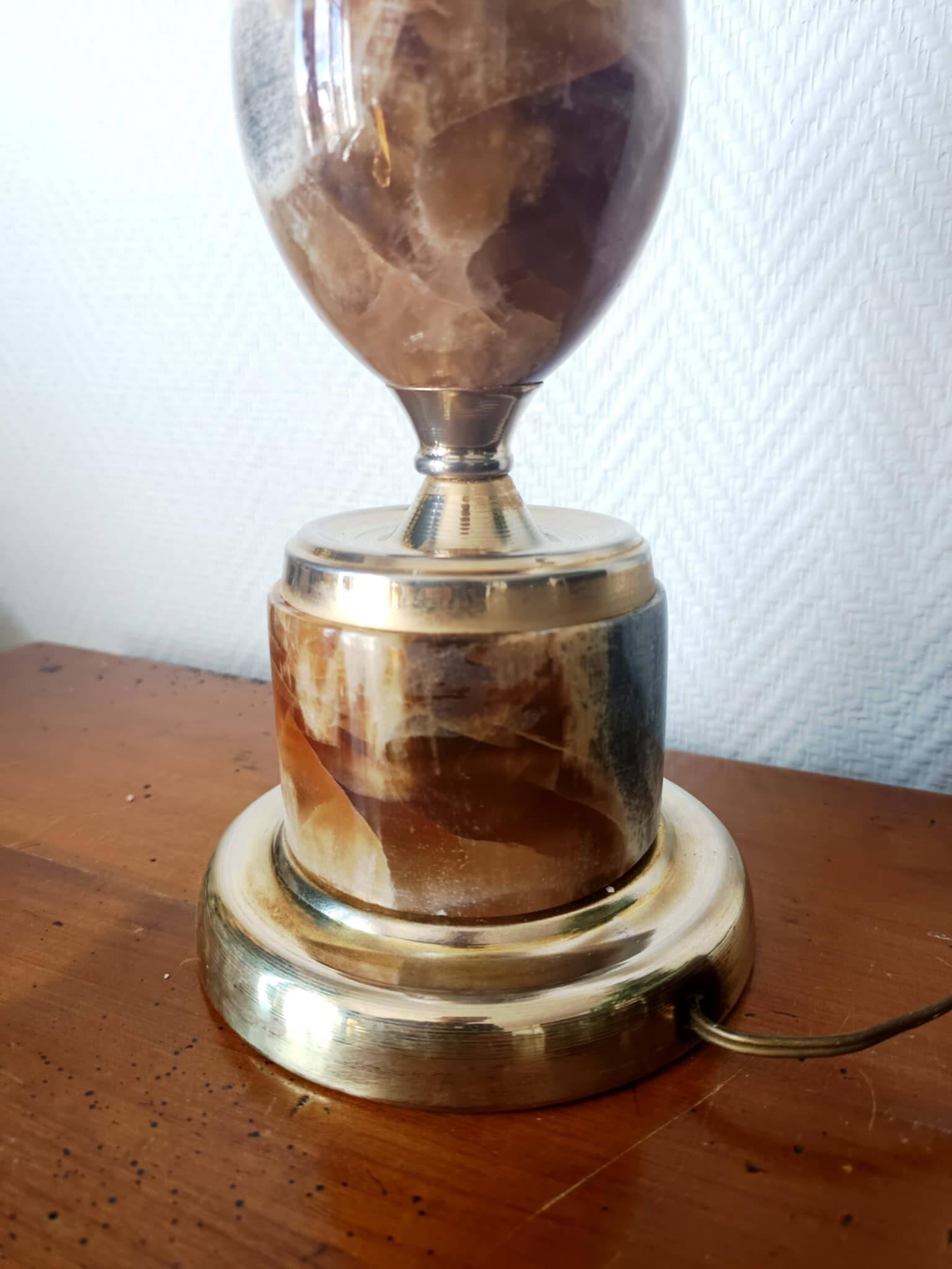 Art deco onyx lamp circa 1950