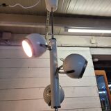 Vintage eyeball pendant chandelier with 3 lacquered reflectors