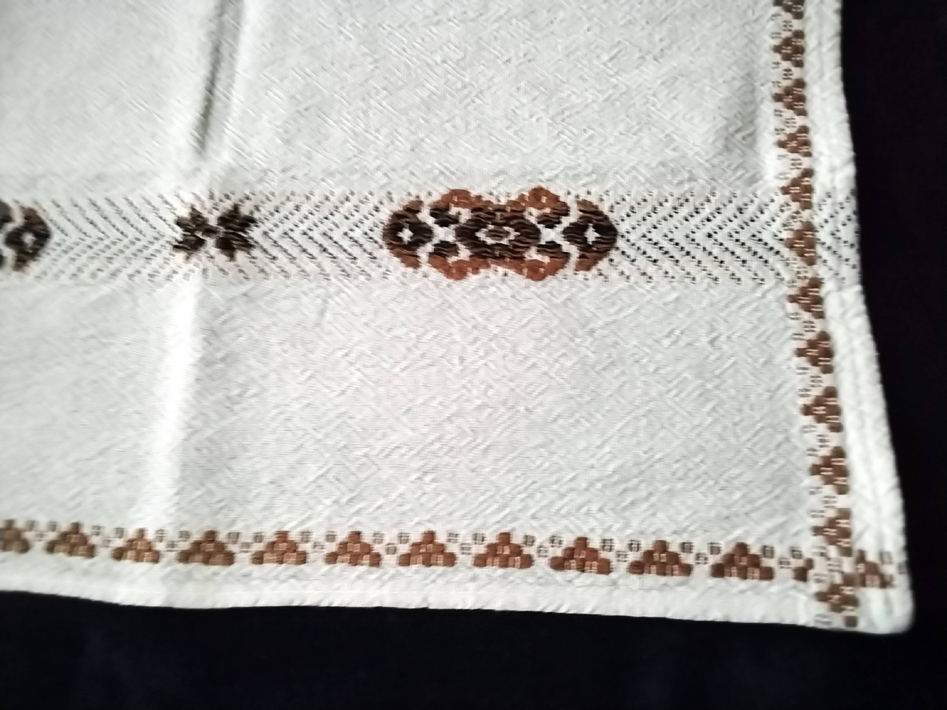 10 Vintage Basque Linen Napkins