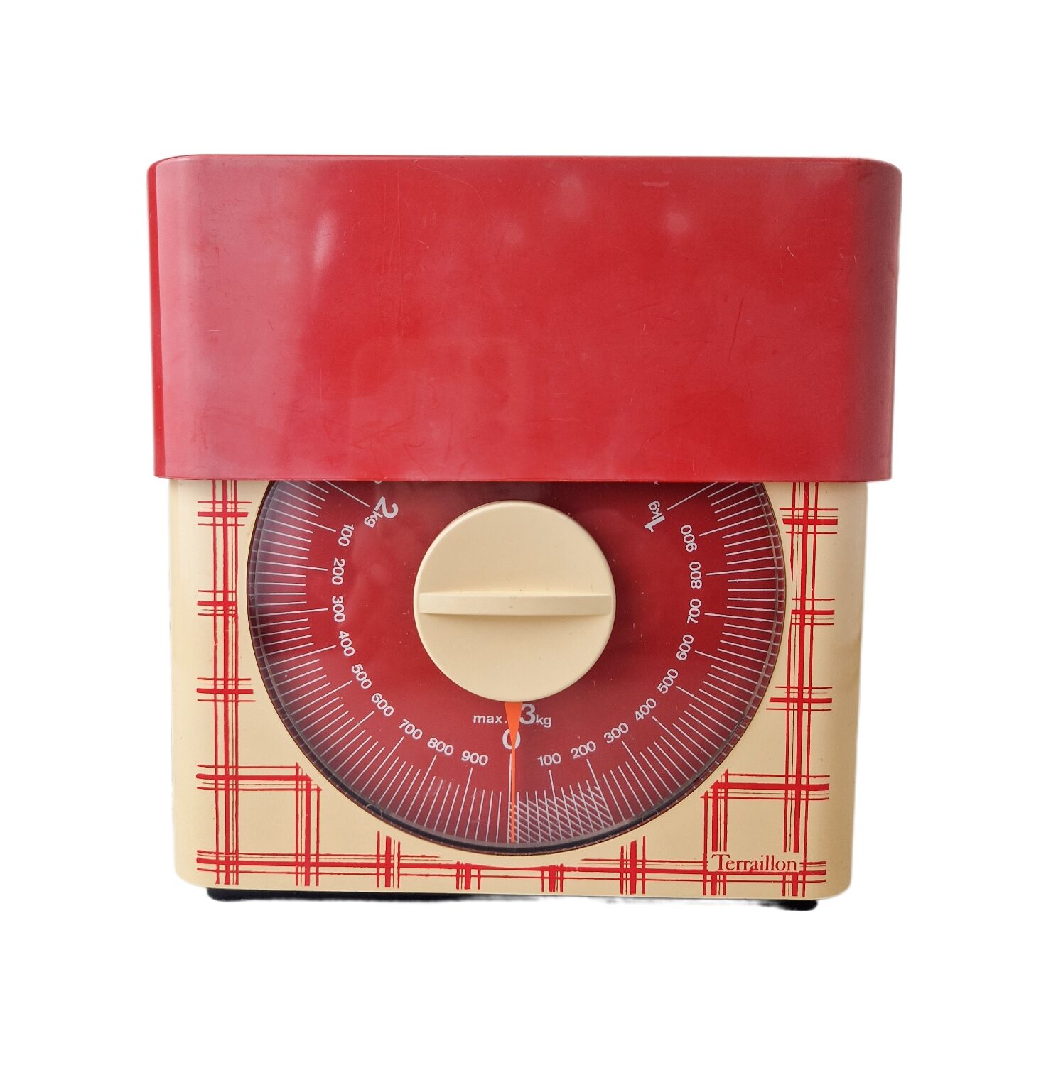 Terraillon kitchen scale vintage limited edition design tea towel 70s