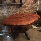Violin table 2 walnut drawers