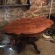 Table violon 2 tiroirs en noyer