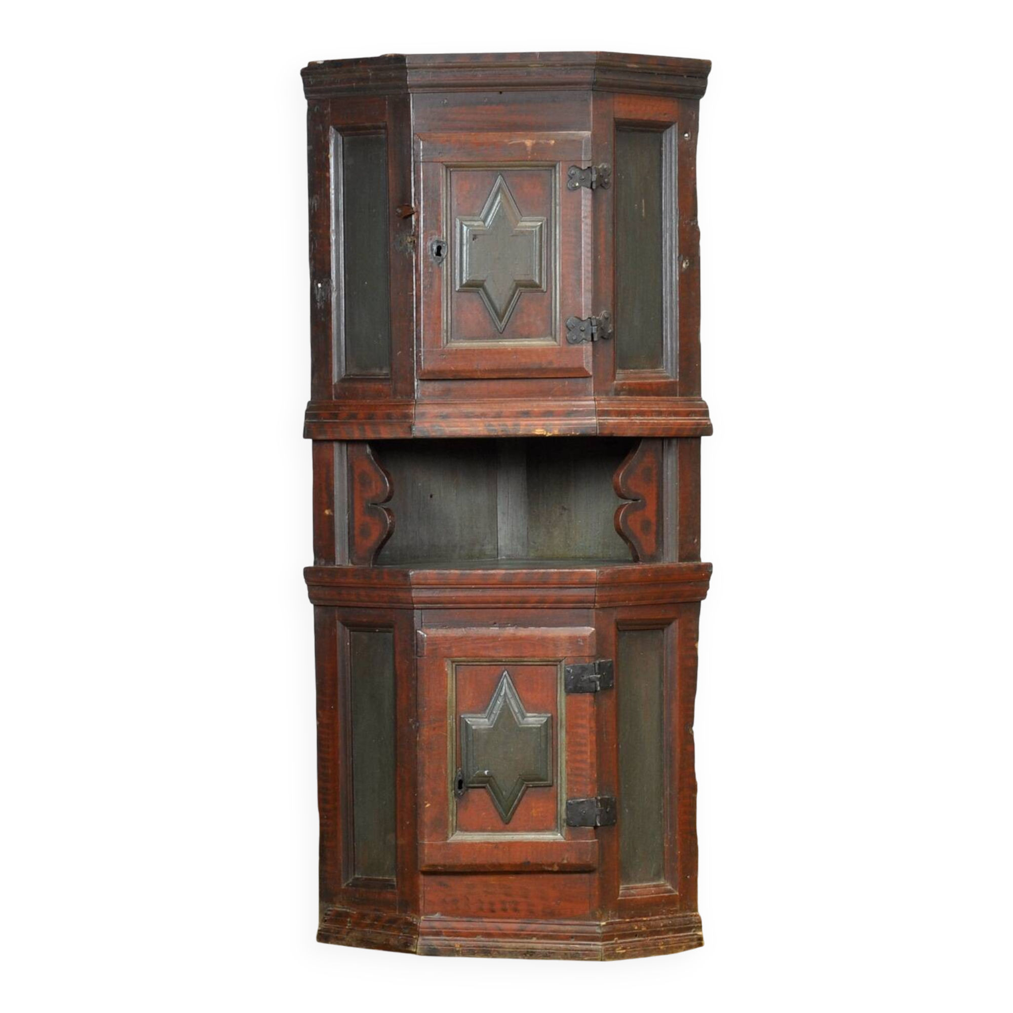 Swedish Farmhouse Corner Cabinet, 1817