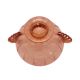 Art Deco pink glass fruit bowl