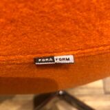 Vintage Scandinavian swivel armchair design by Sven Ivar Dysthe for Foraform 1965