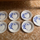 Lot de 7 assiettes Digoin Sarreguemines