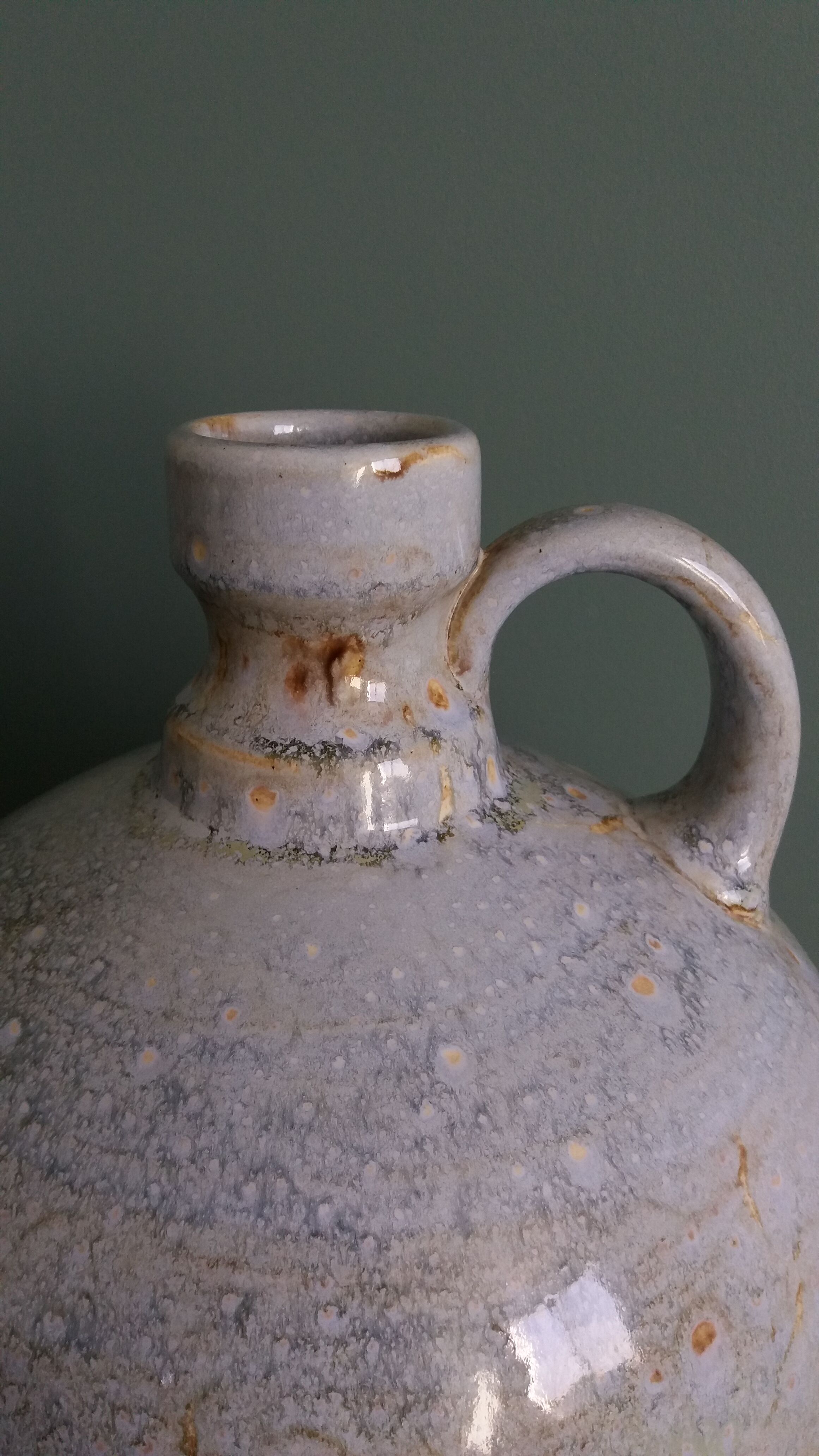 Ceramic vase jar signed Pierrefonds