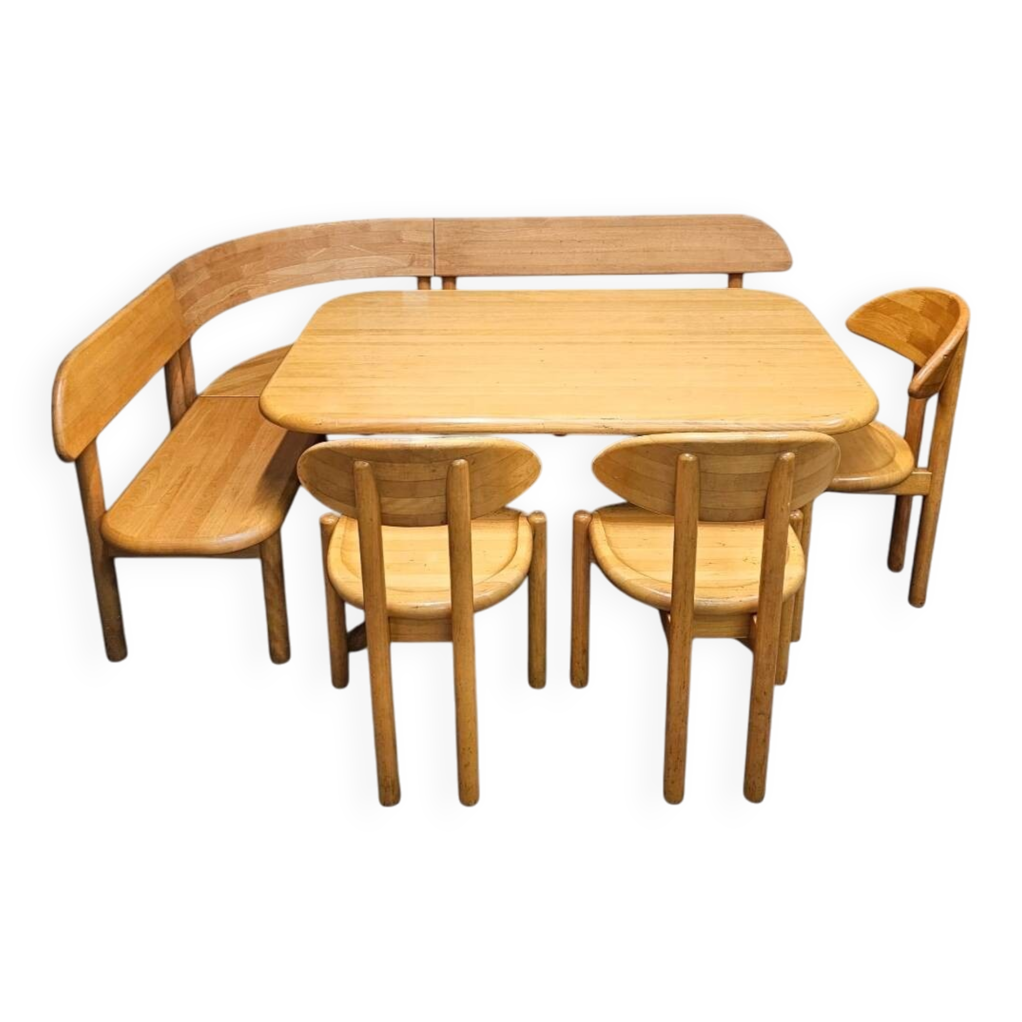 Very rare Ansager mobler set, table , sofa 3x chairs / corner bench