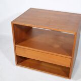 Teak Rolling Cabinet 1960s Chest of Drawers