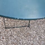 Folding iron garden table