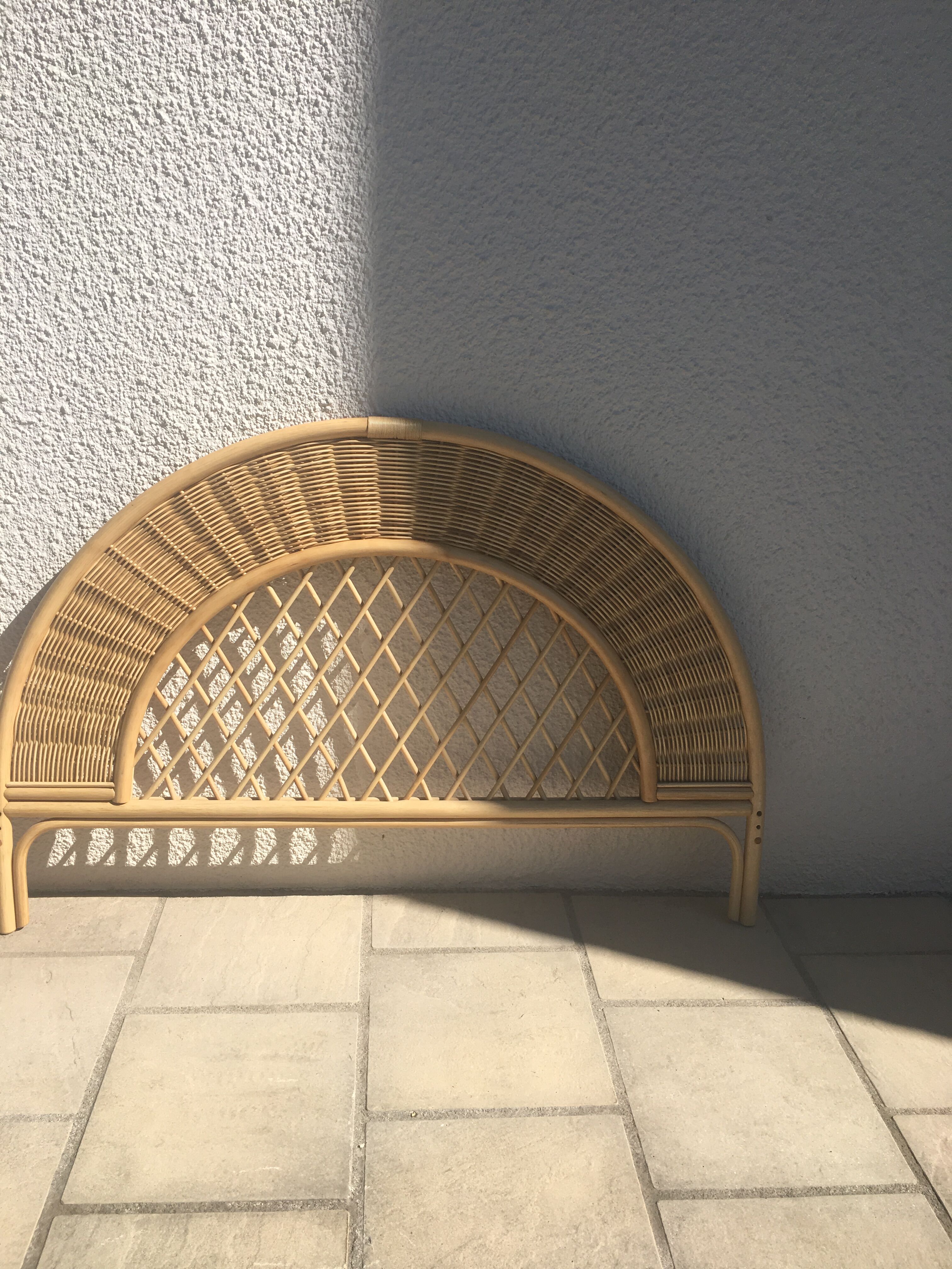 Rattan headboard