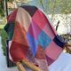Wool patchwork blanket