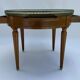 Table bouillote 1950 marble foot with louis xvi style gallery