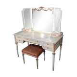 Old dressing table 1900 mirror 3 shutters