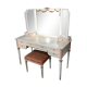 Ancienne coiffeuse 1900 miroir 3 volets