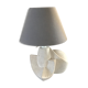 Carved stone lamp
