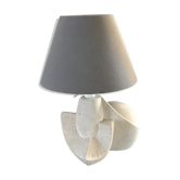 Carved stone lamp
