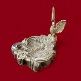 Antique decorative brass ashtray or pocket emptier - Made in Italy - Registered Design