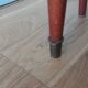 Spindle-legged bedside table