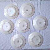 7 flat plates Digoin Sarreguemines