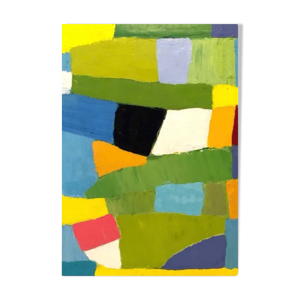 Tableau Vert huile au