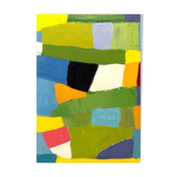 Tableau Vert Huile au couteau
