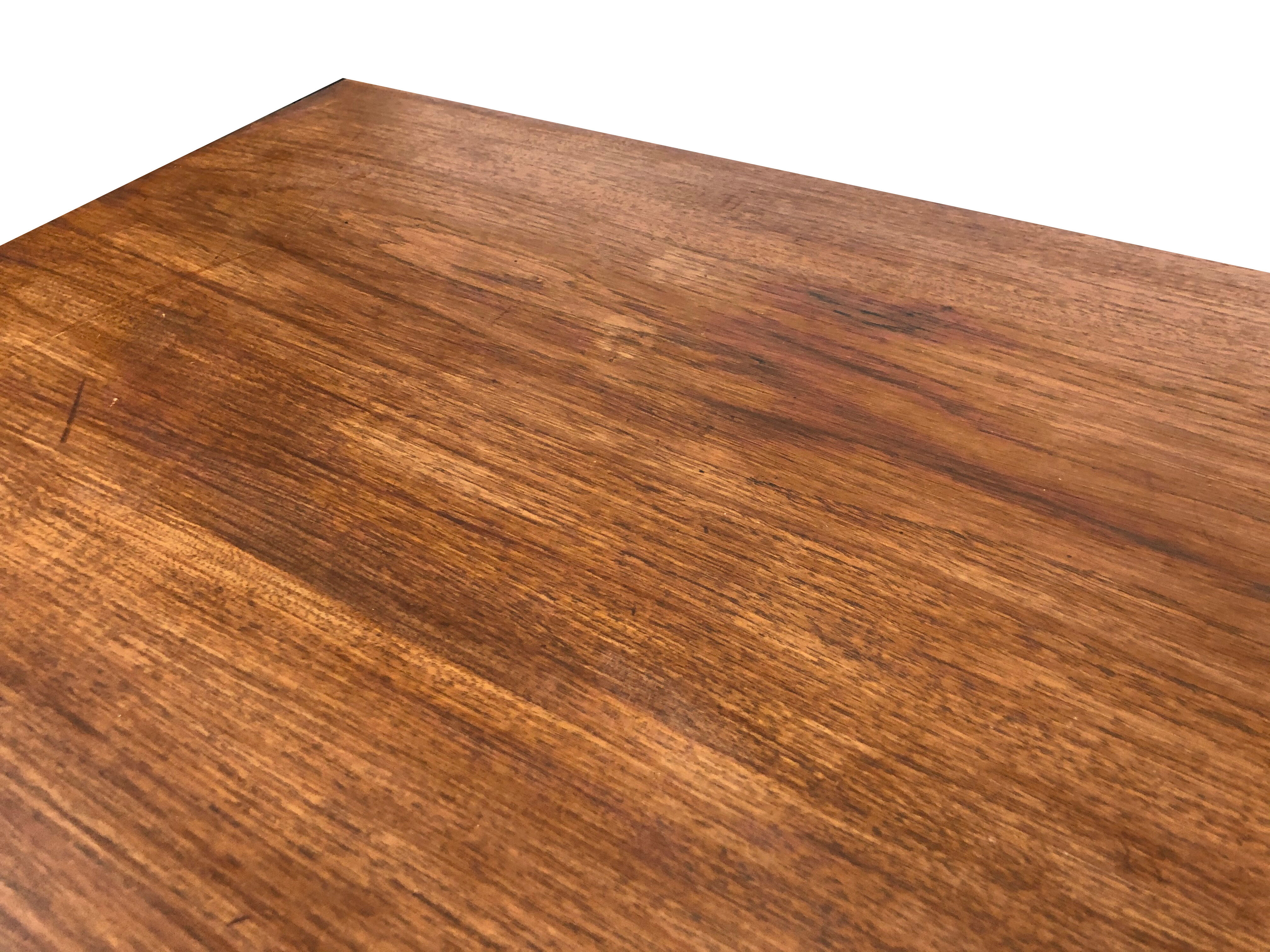 Vintage desk of the 1960s in teak veneer